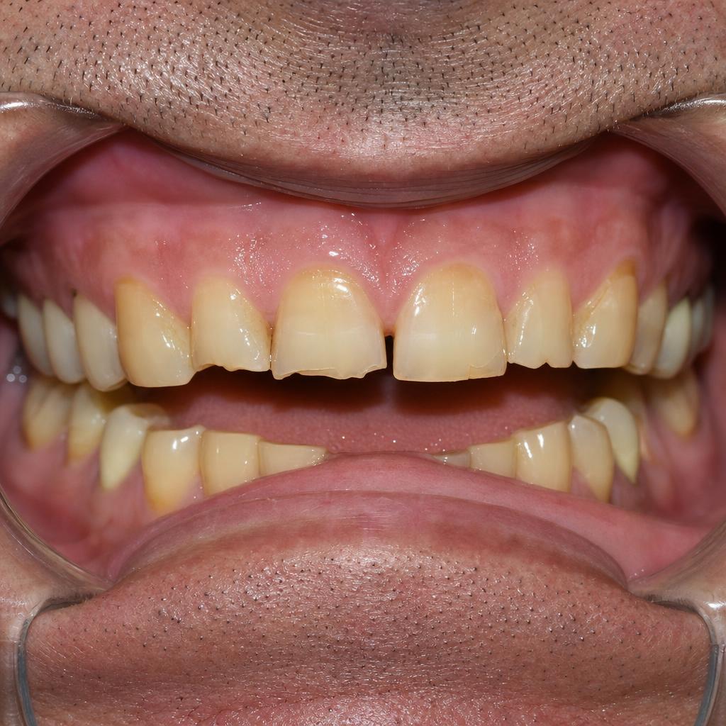 Smile Makeover — before treatment